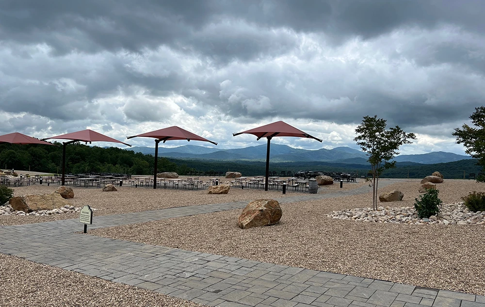 Outdoor Seating with Spectacular Views